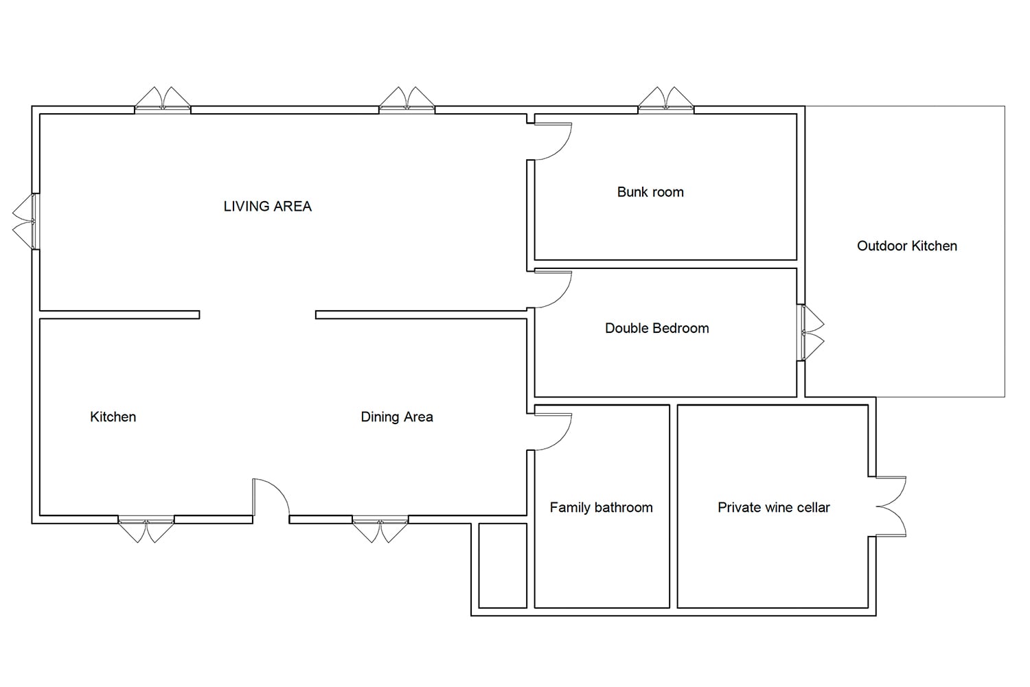 Cottage floorplan Cottage floorplan