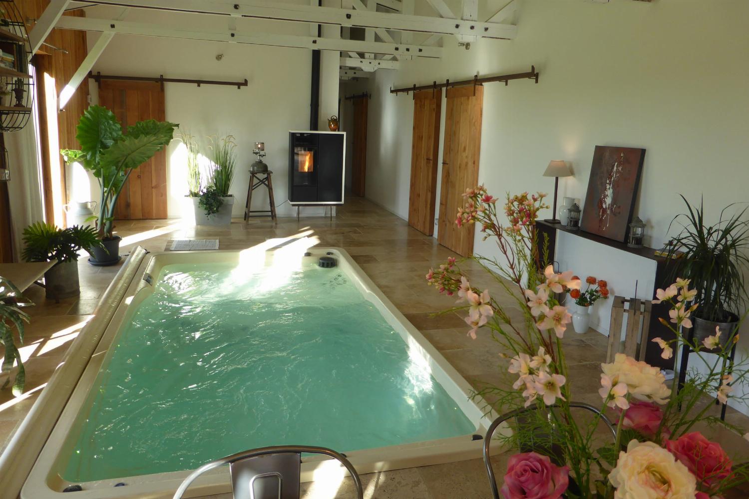 Private indoor heated pool