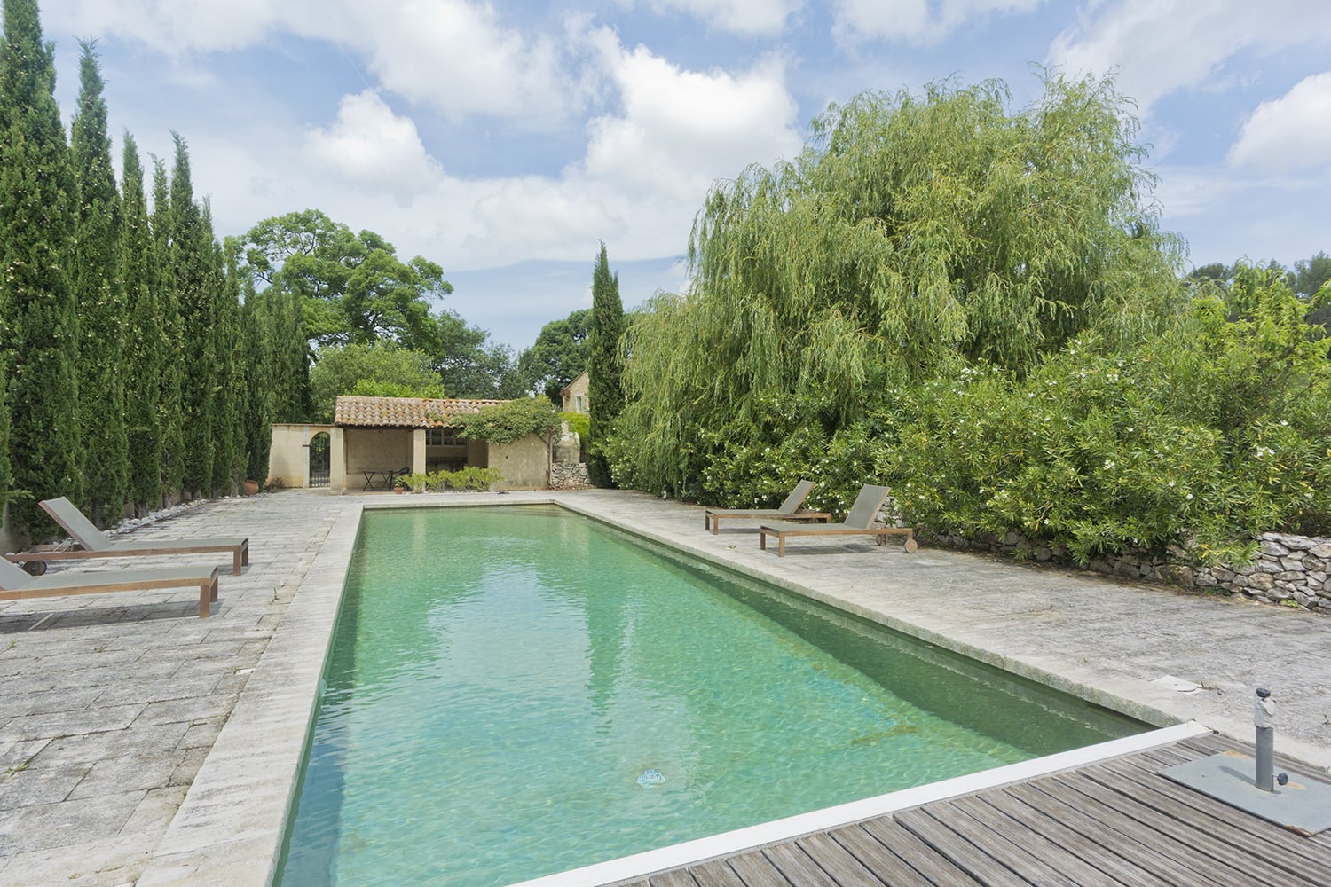 Private heated pool