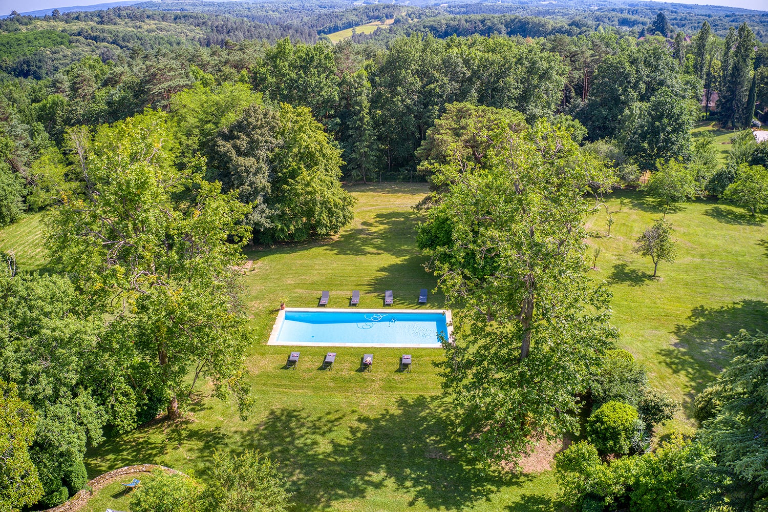 Private heated pool