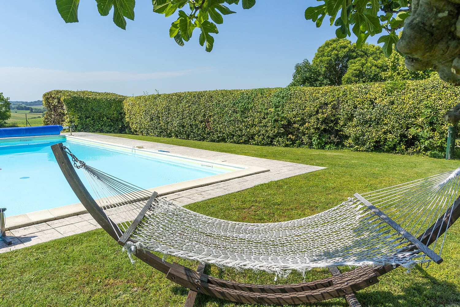 Private heated pool and hammock