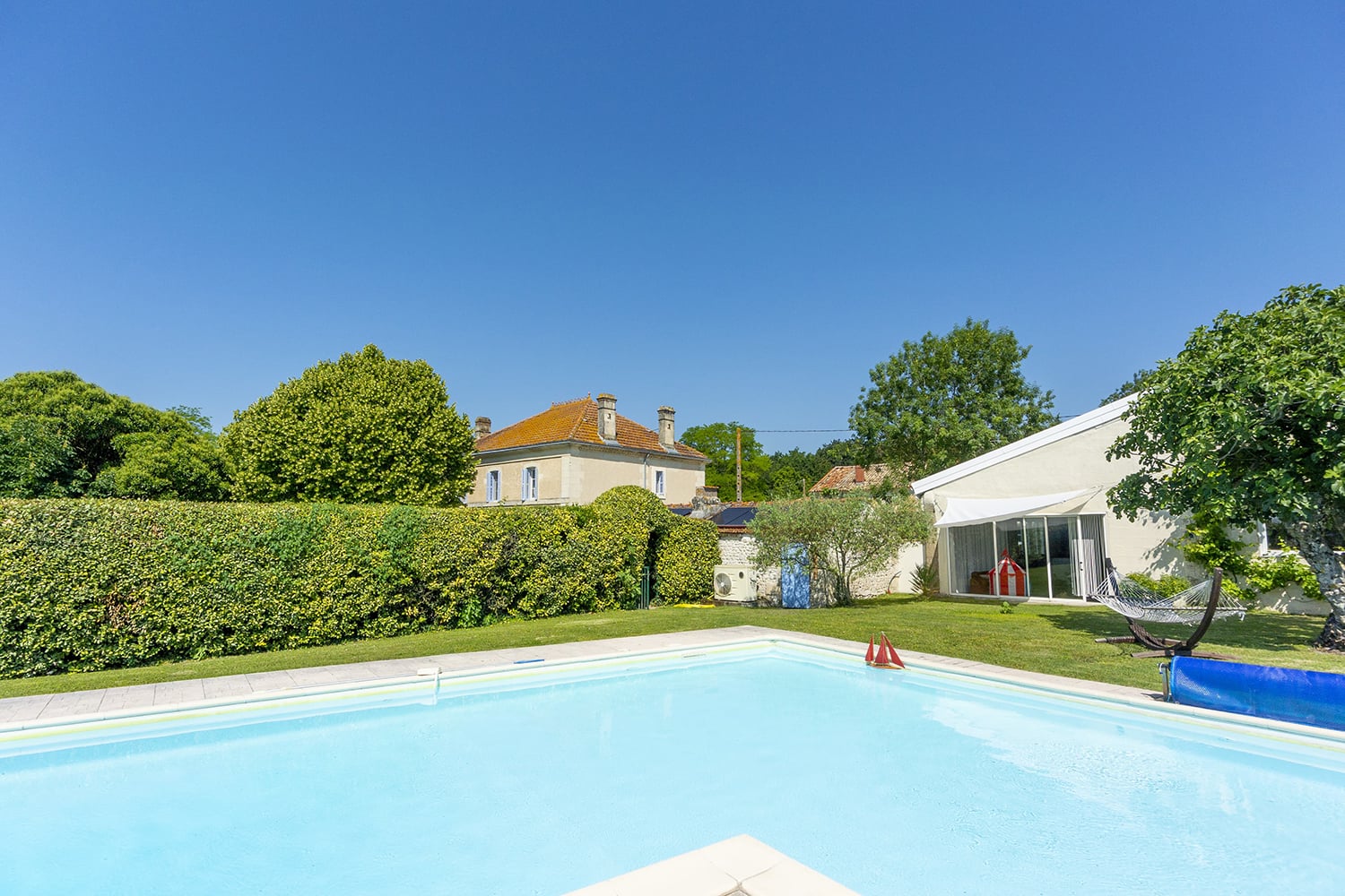 Private heated pool