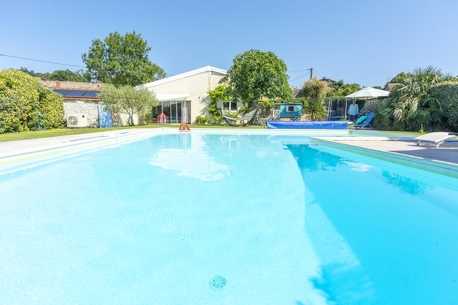 Private heated pool