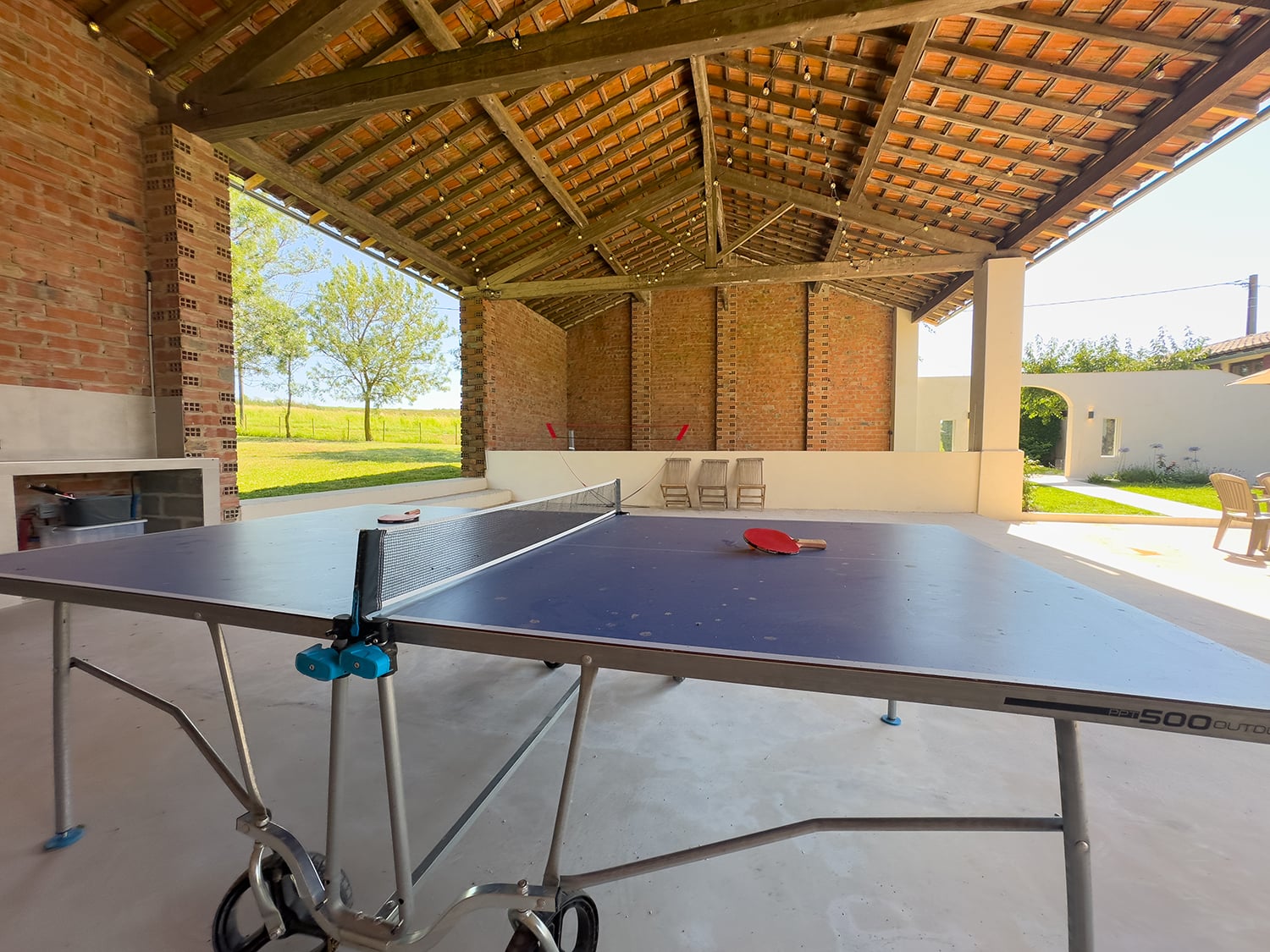 Barn with table tennis