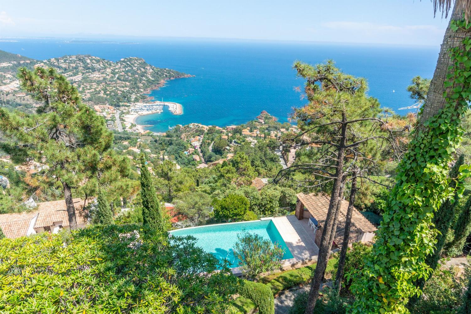 Private infinity pool with sea view in Provence