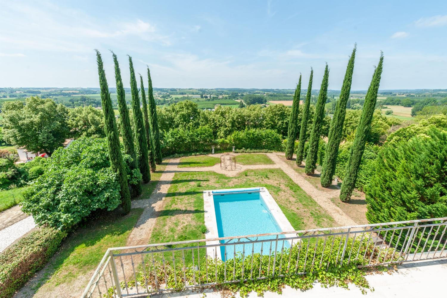 Private heated pool