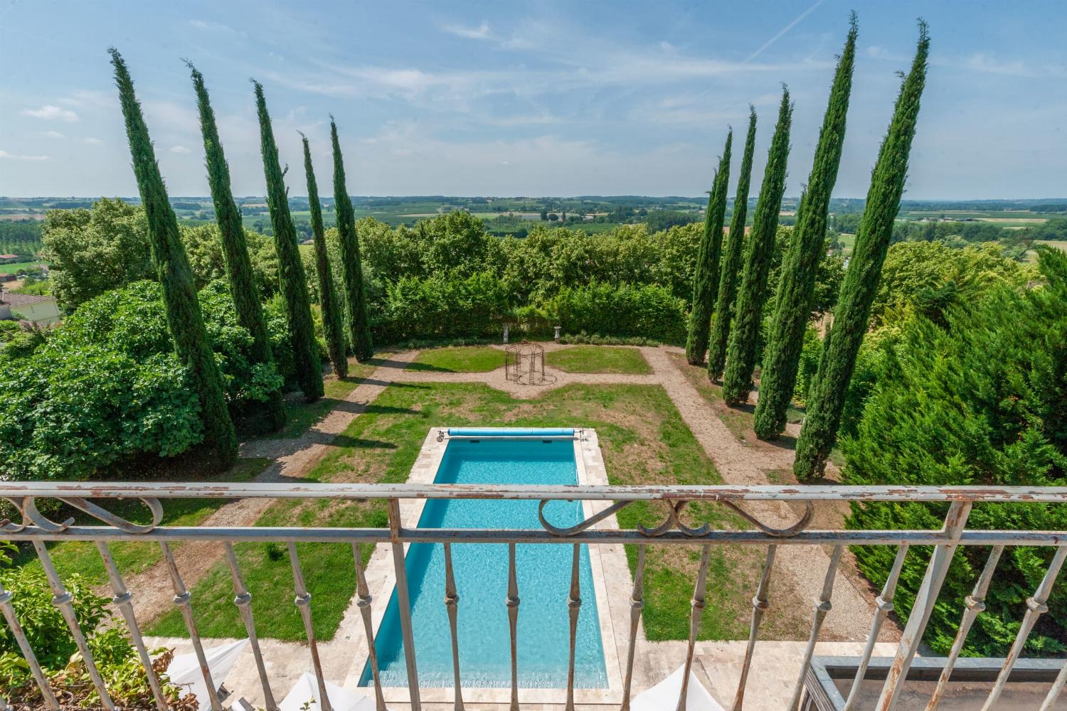 Private heated pool