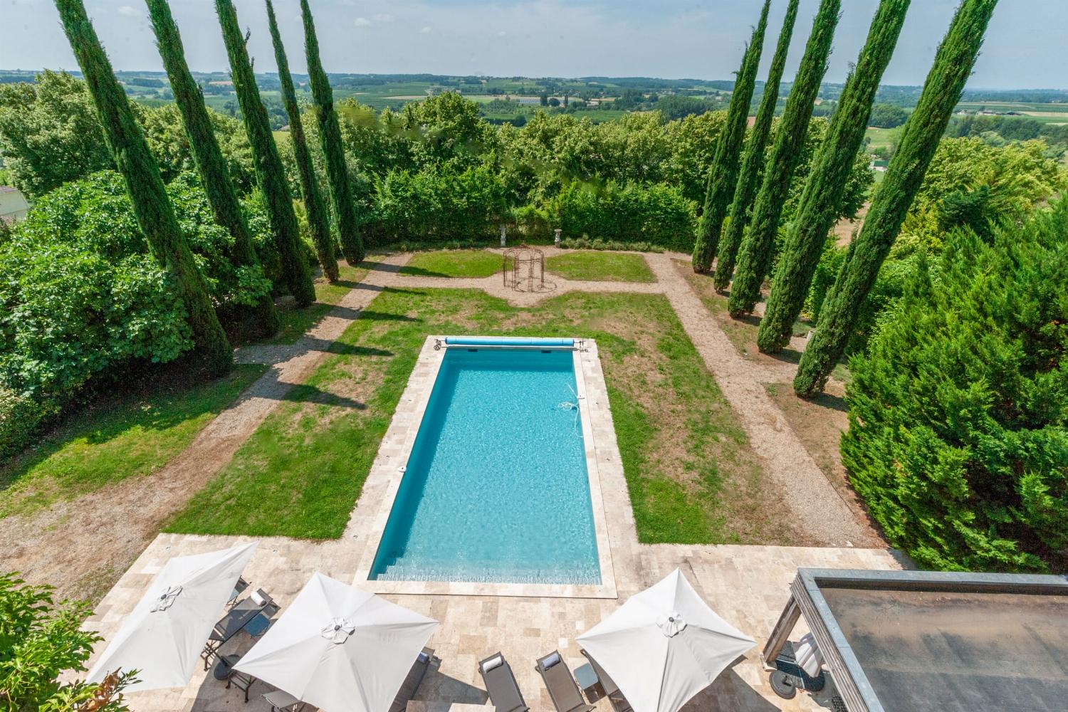 Private heated pool