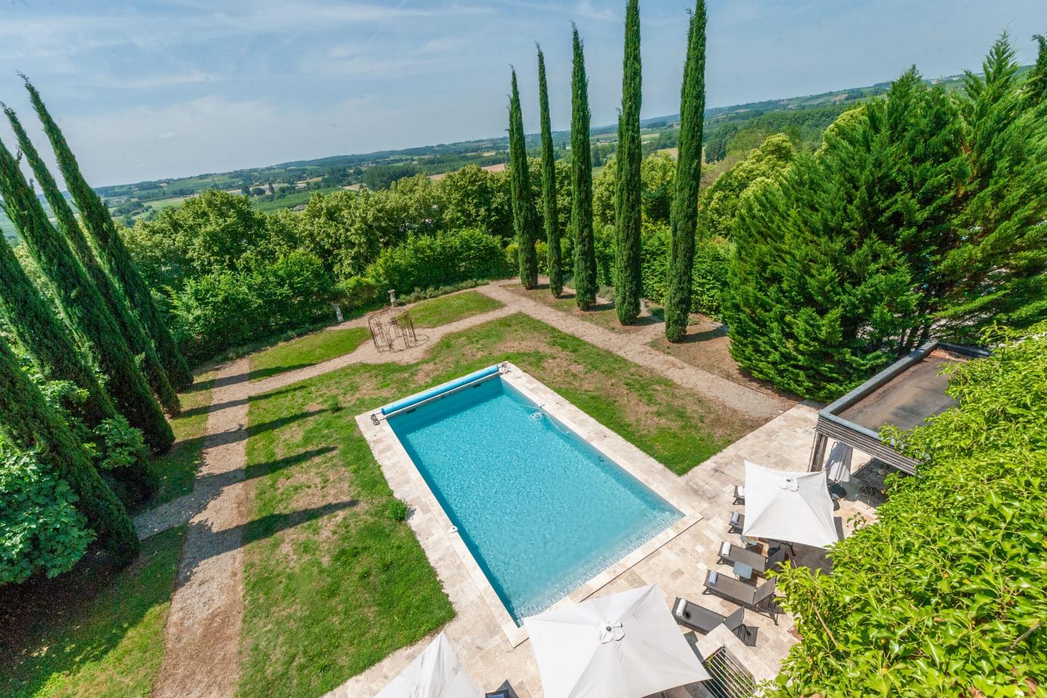 Private heated pool