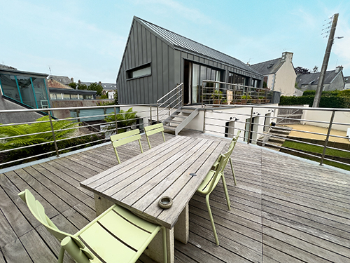 Terrace | Holiday studio in Finistère, Brittany