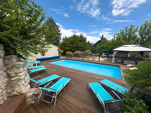 Private pool in Gard, South of France