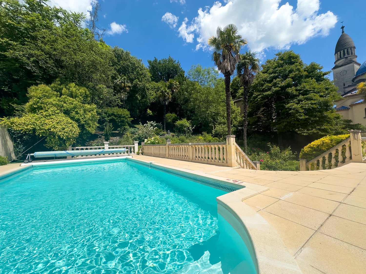 Private heated pool