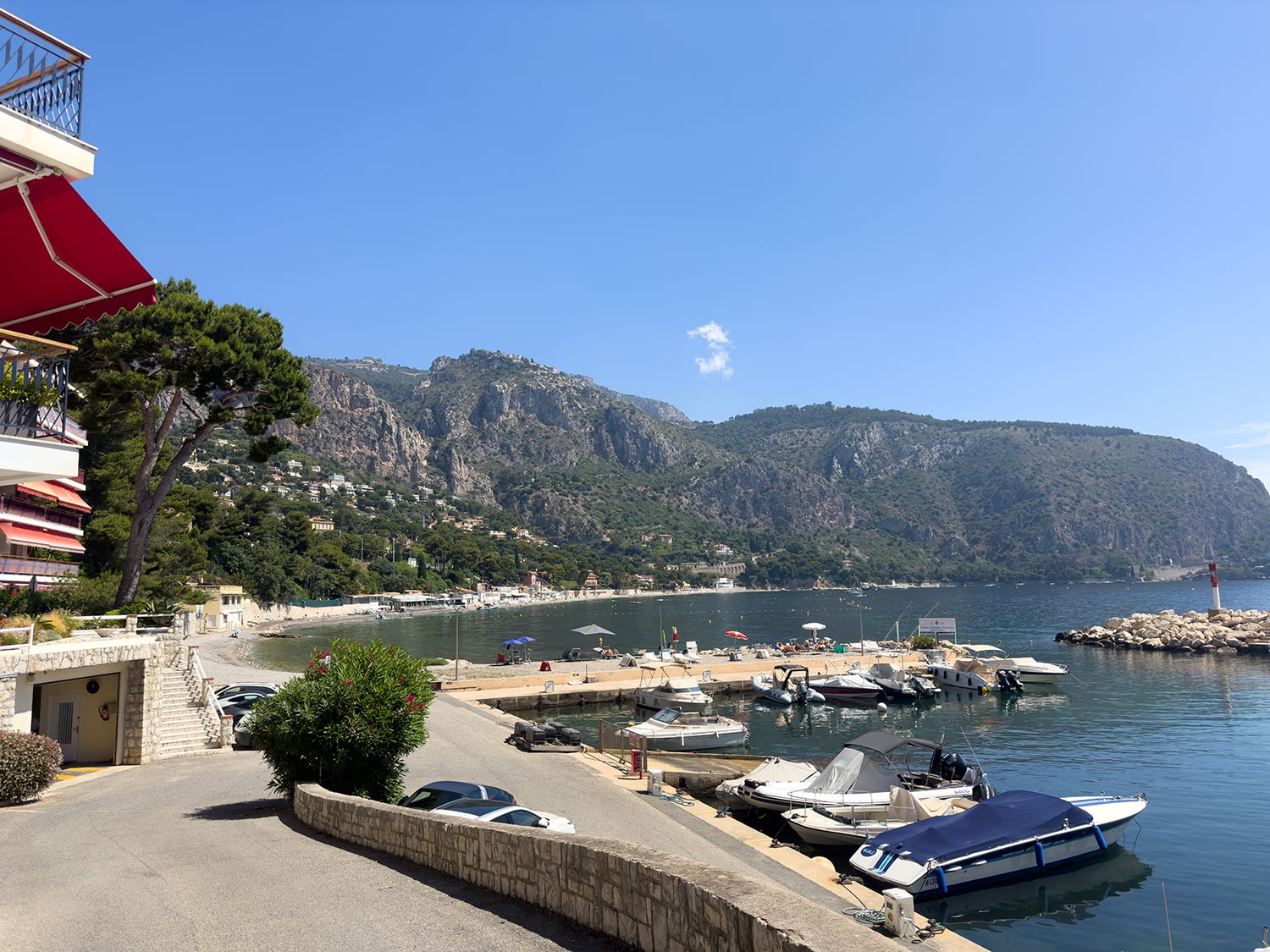 Panoramic Mediterranean views from the terrace