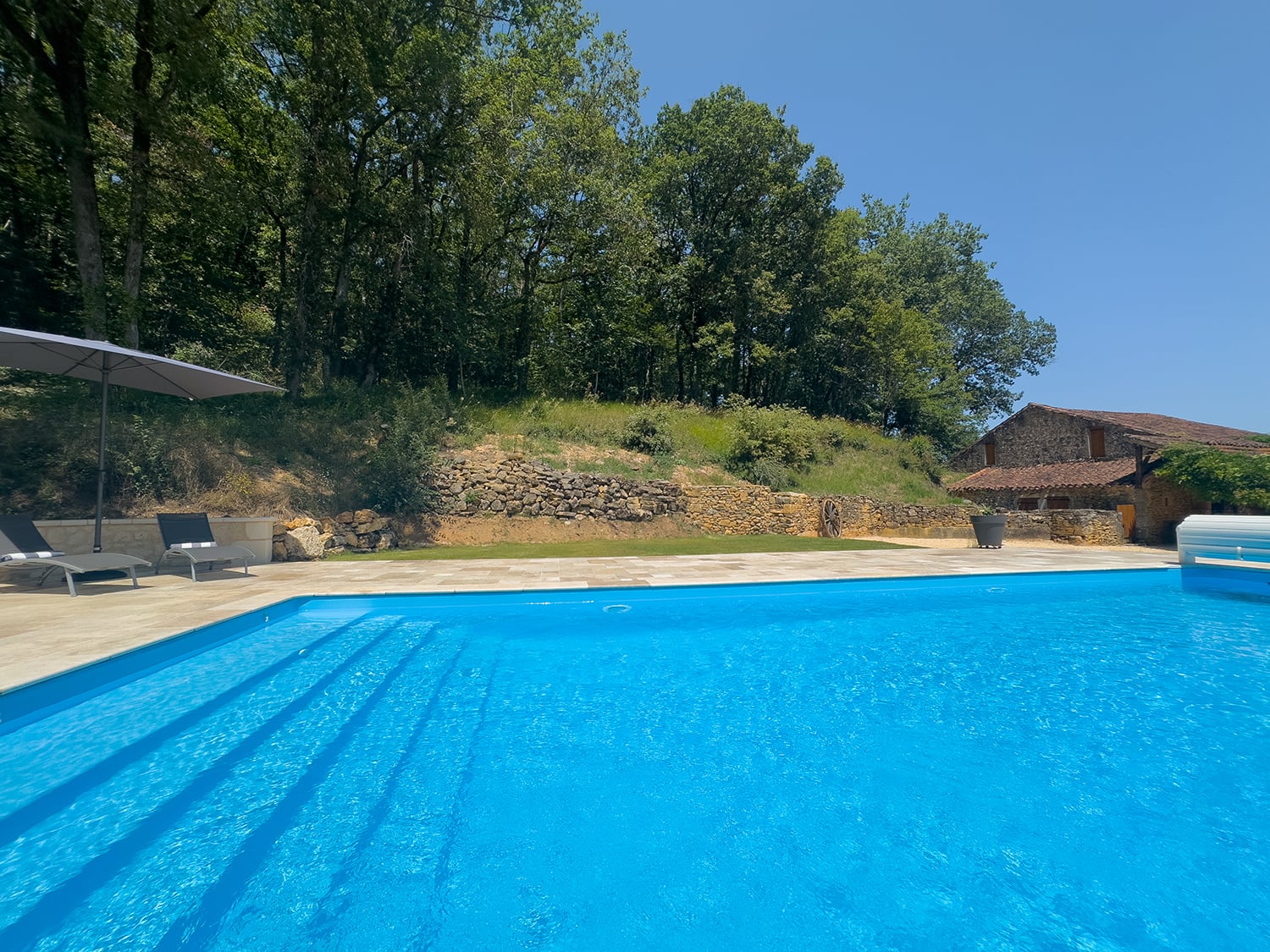 Private heated pool