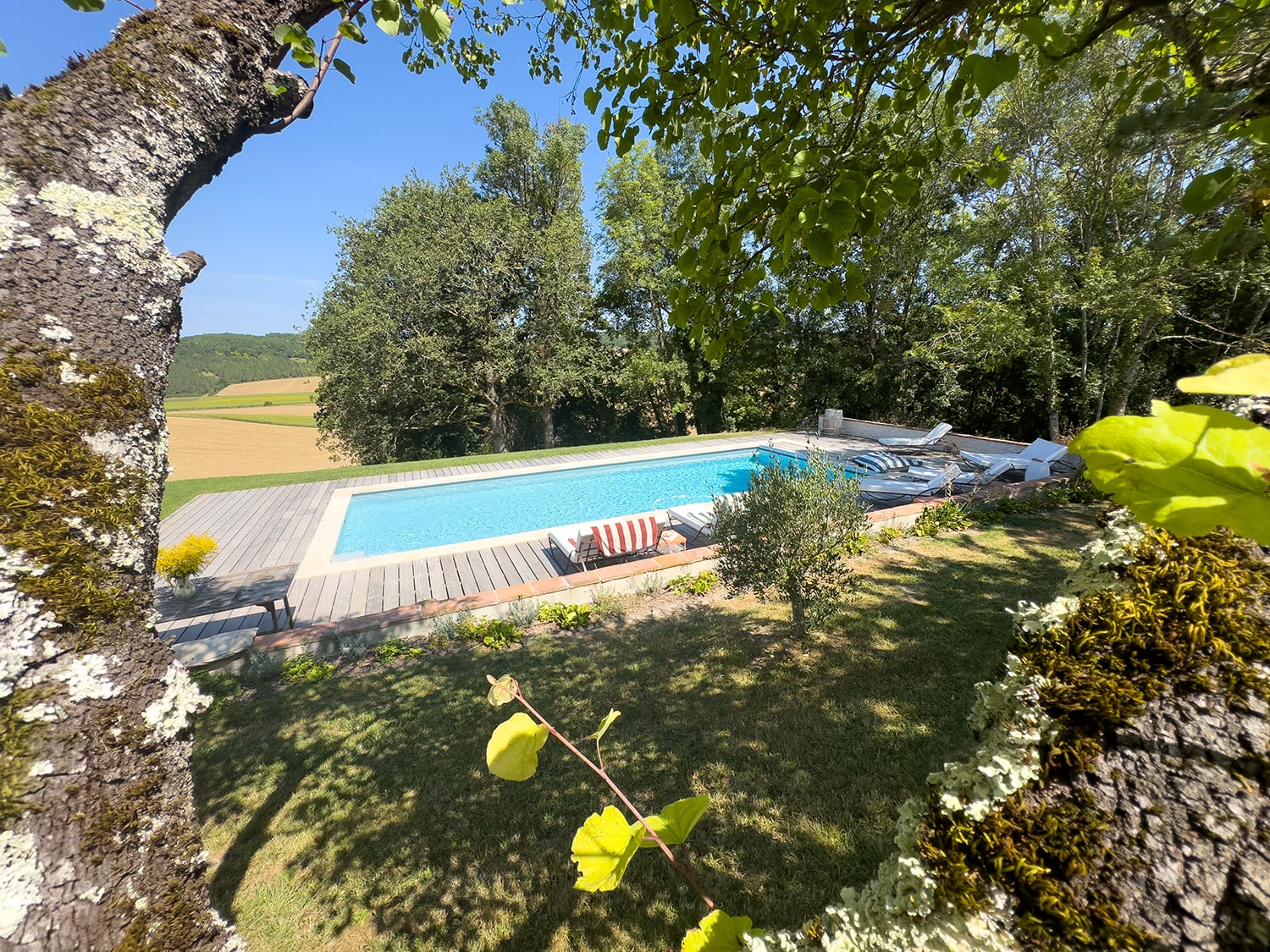 Private heated pool