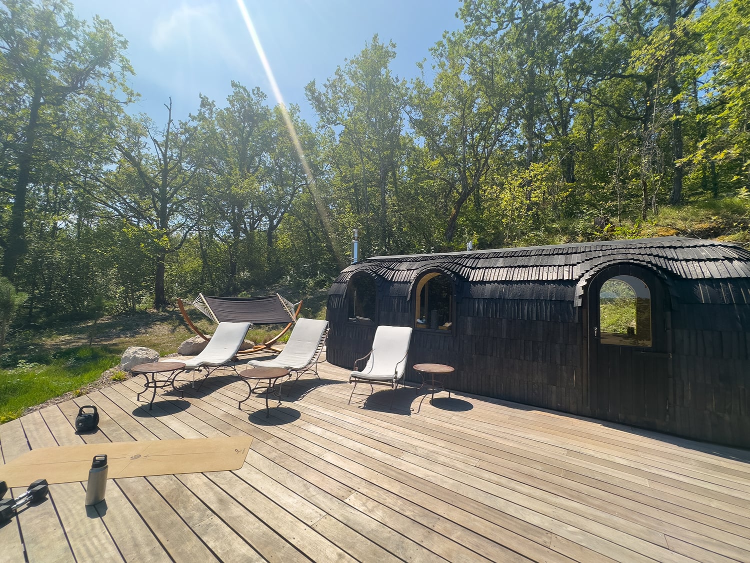 Sauna with terrace