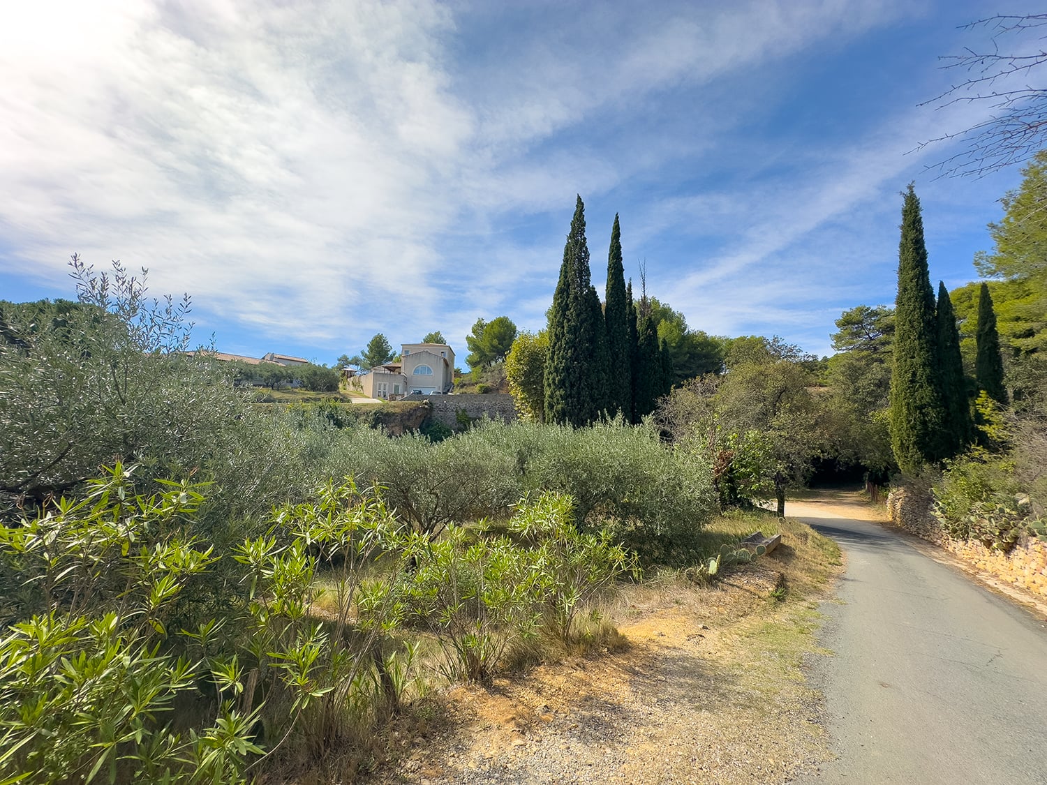 View of holiday villa in South of France