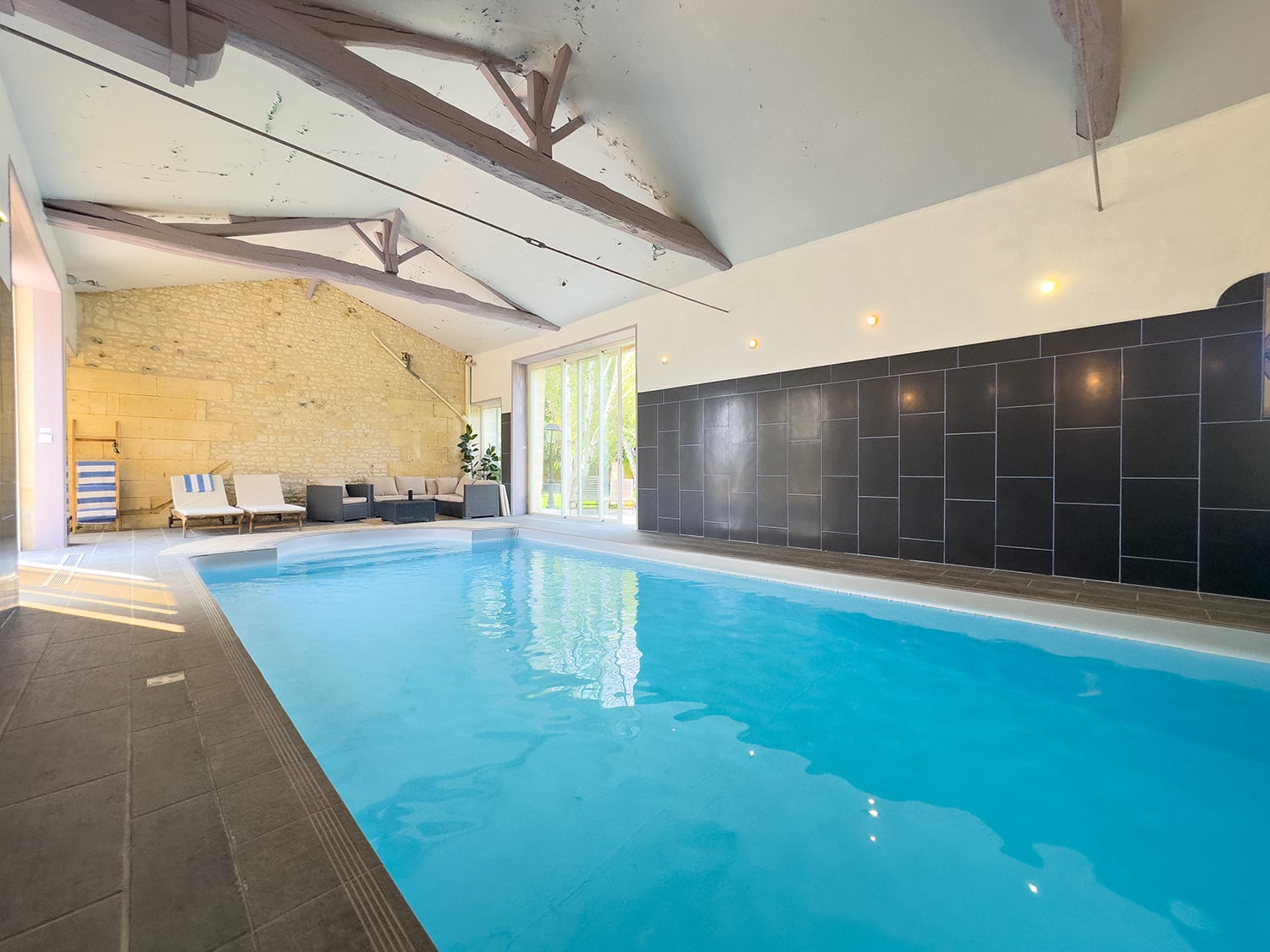 Private indoor heated pool