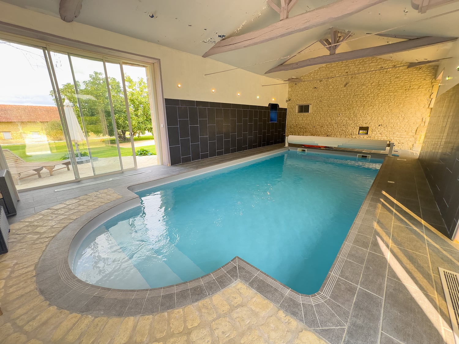 Private indoor heated pool