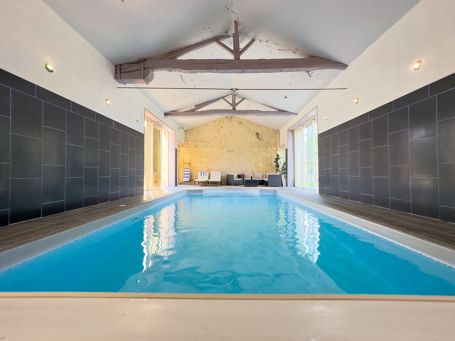 Private indoor heated pool