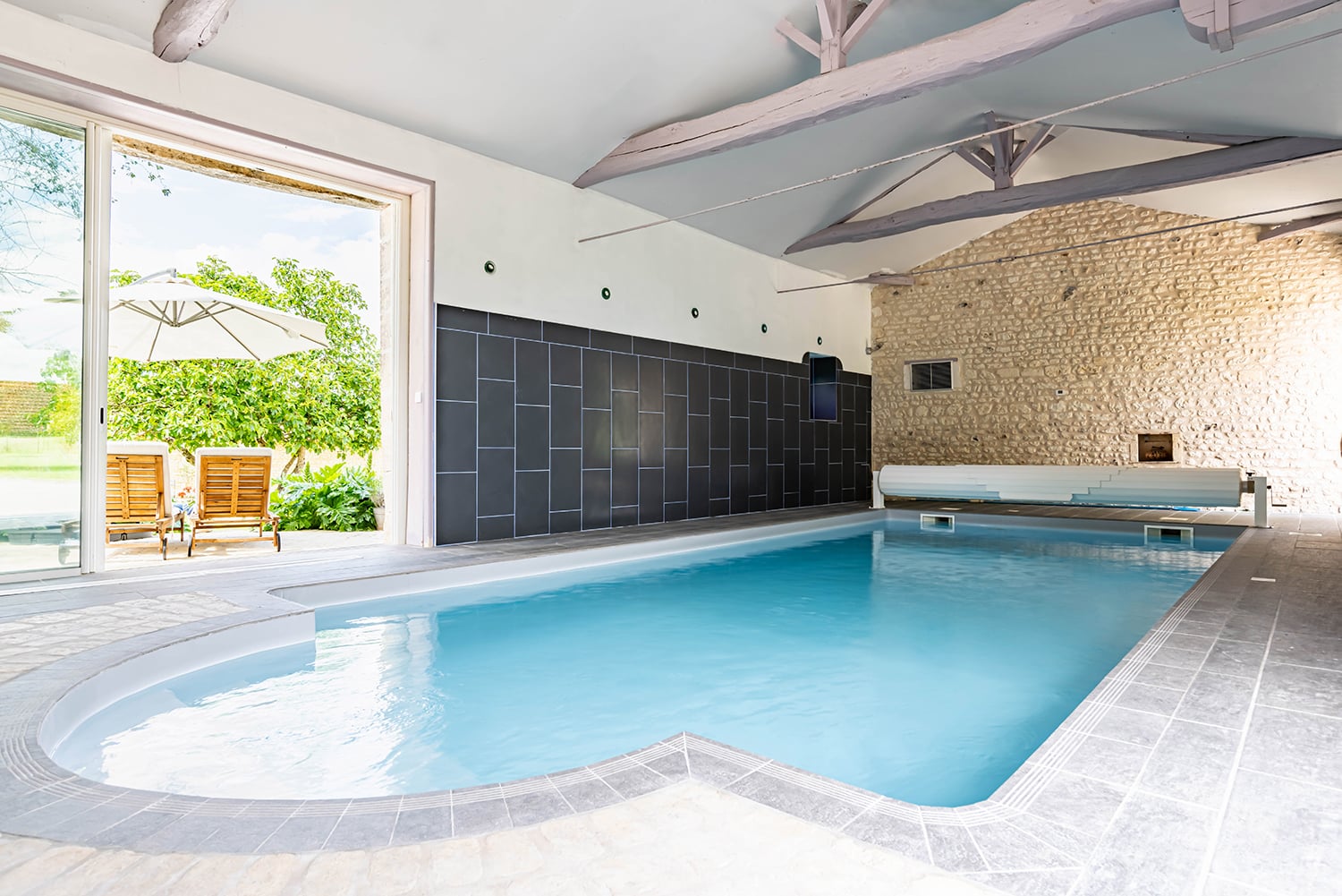 Private indoor heated pool