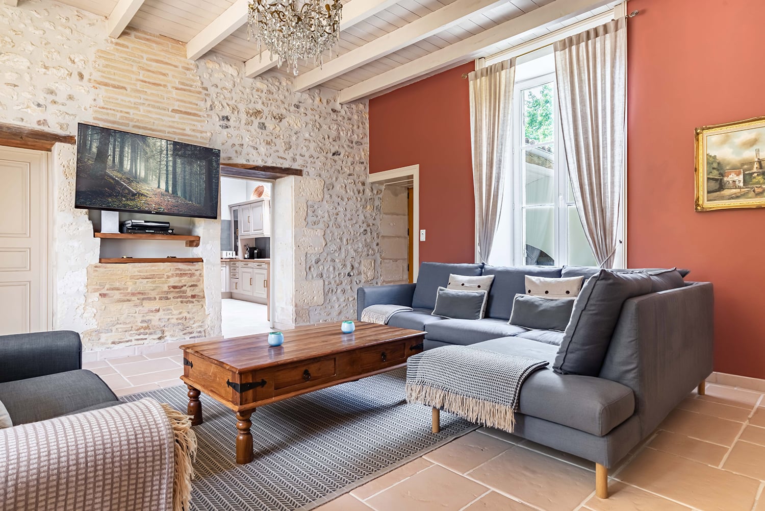 Sitting room | Holiday home in Nouvelle-Aquitaine