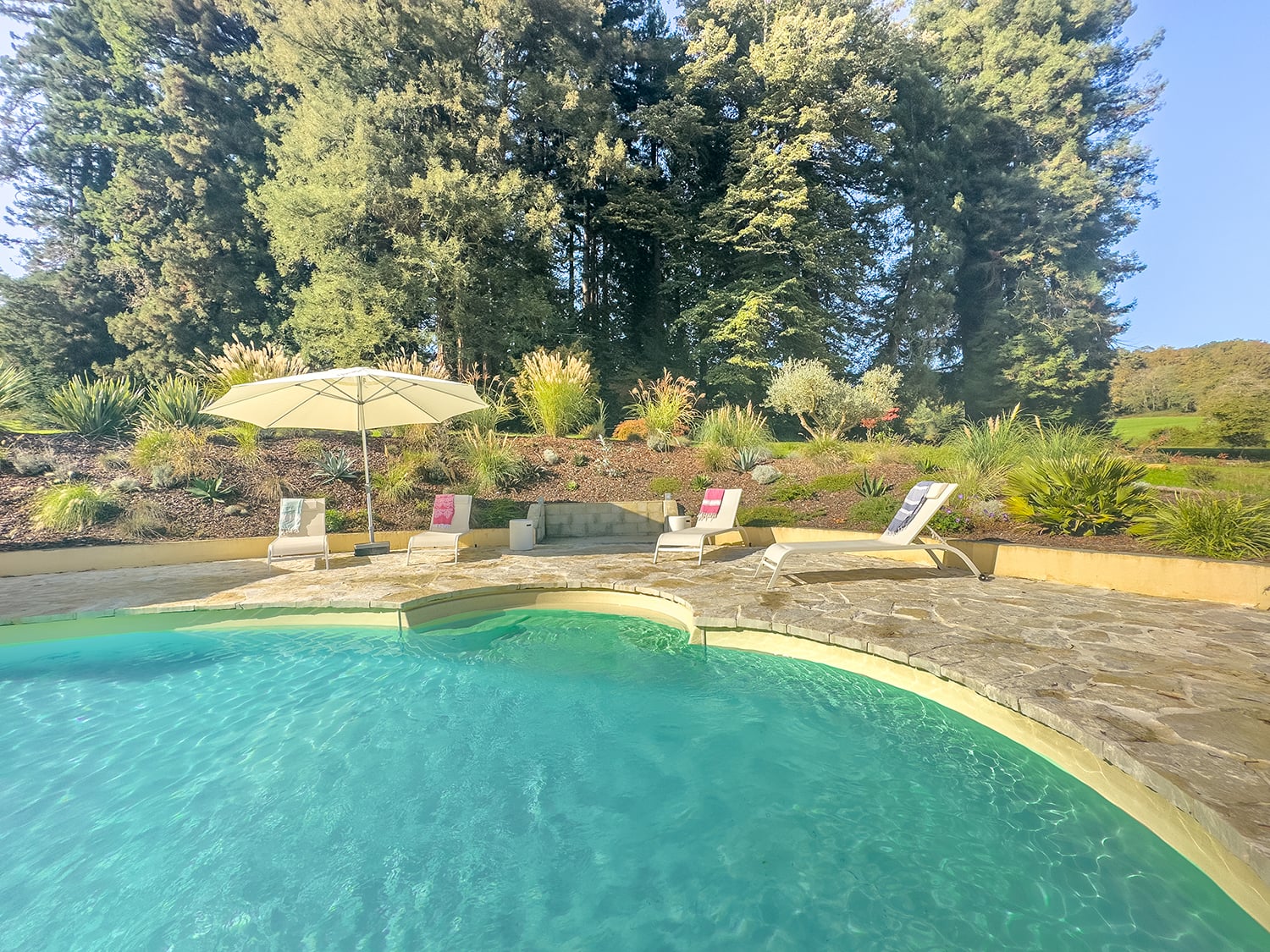 Private pool | Holiday château in Nouvelle-Aquitaine, France