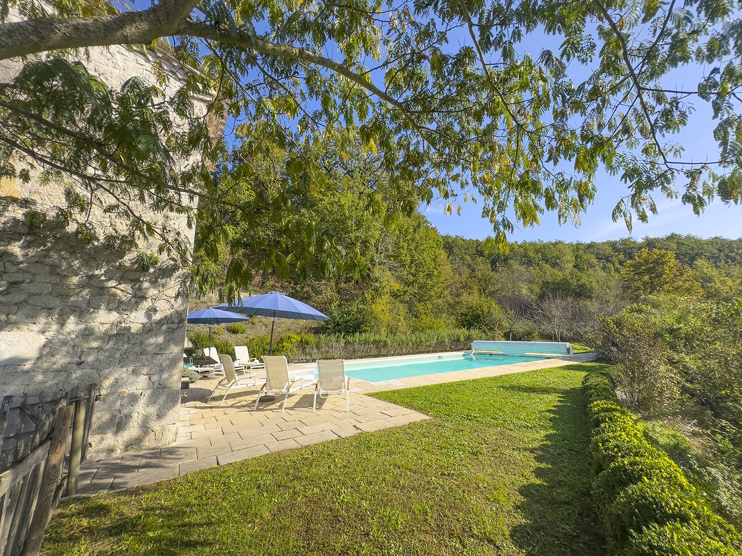 Private heated pool