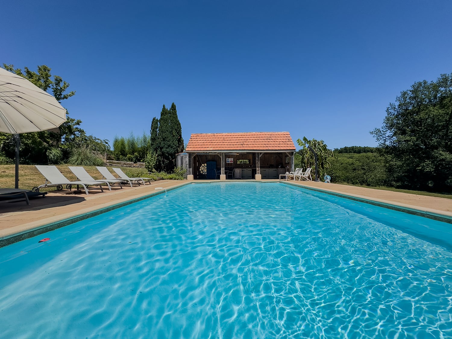 Private heated pool Private heated pool