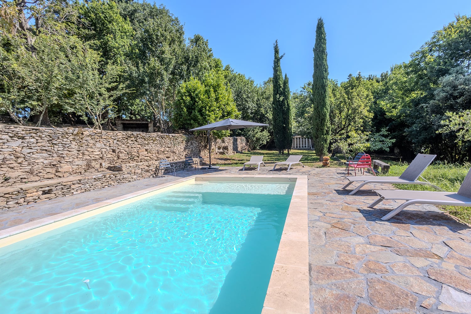 Private heated pool Private heated pool