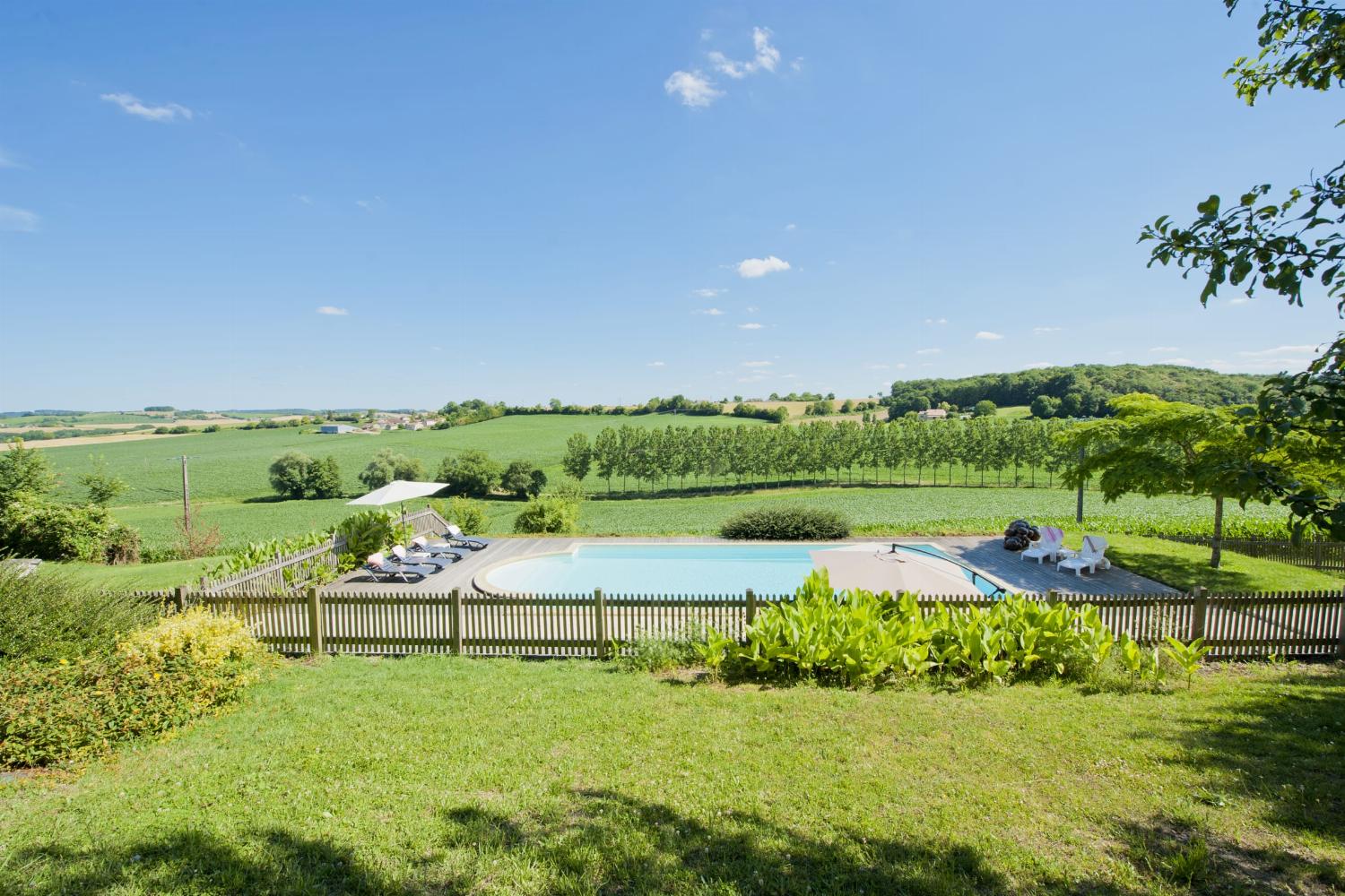 Private heated pool