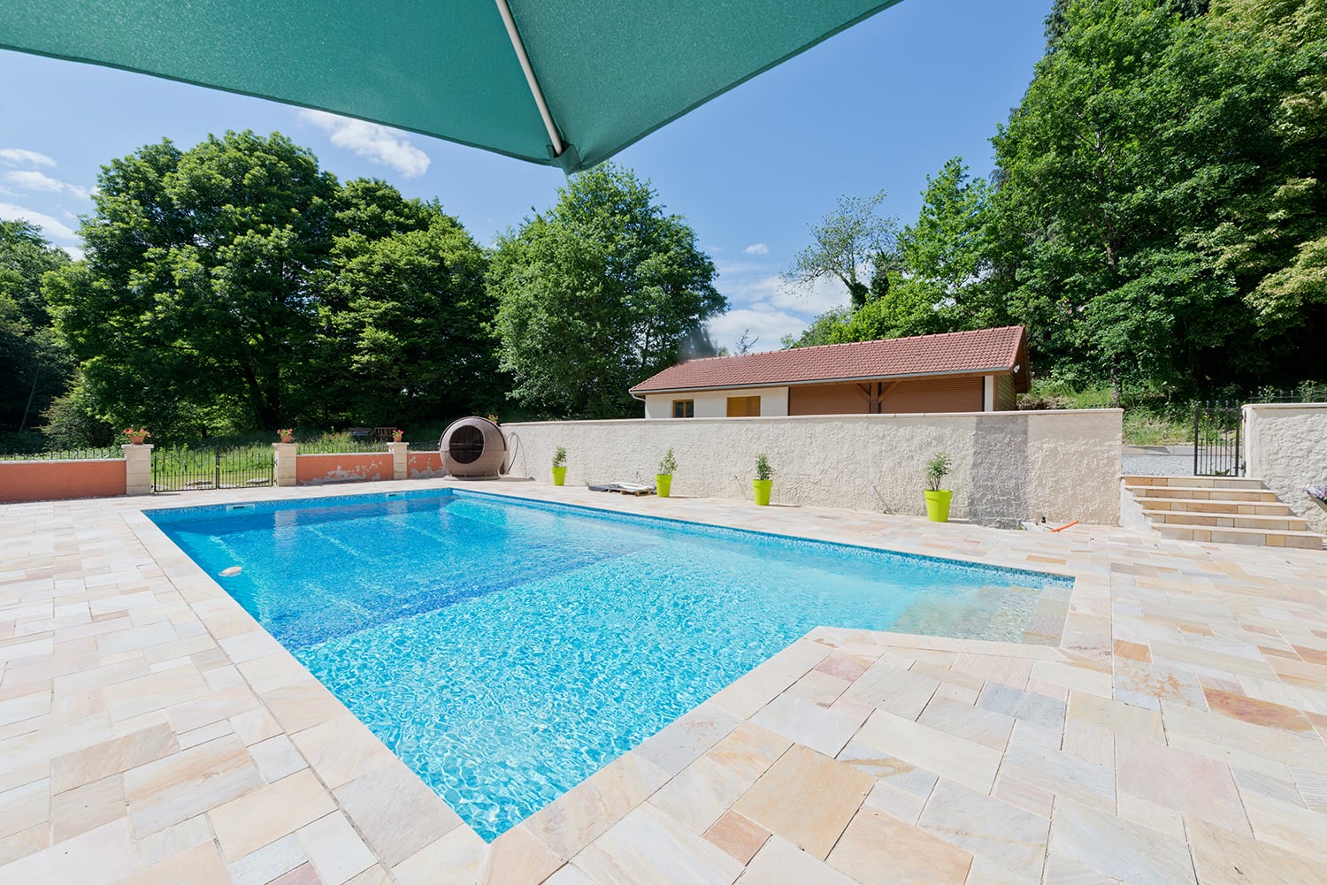 Private heated pool Private heated pool