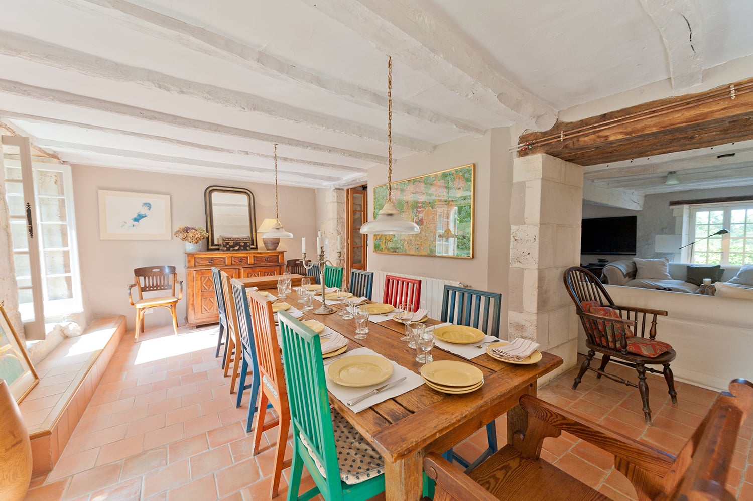 Dining room | Rental home in Dordogne