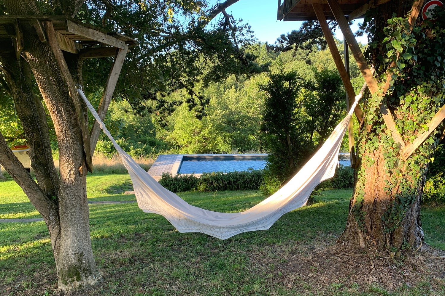 Hammock and private pool