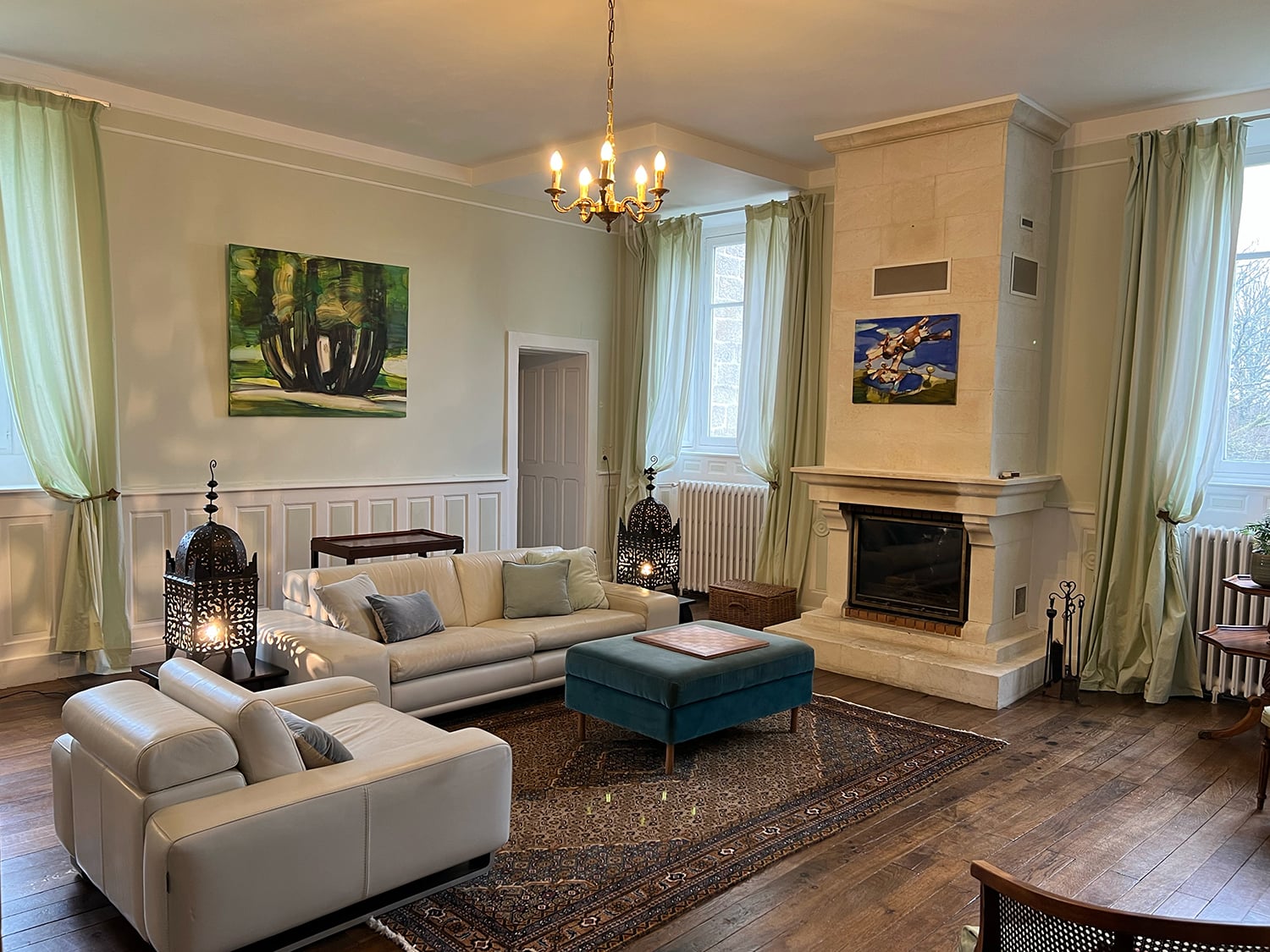 Living room | Holiday château in Nouvelle-Aquitaine