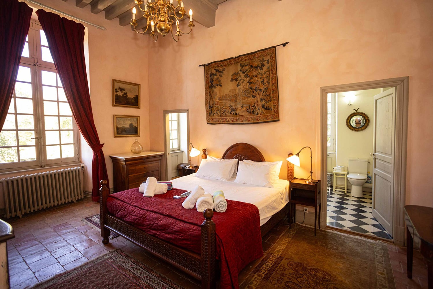 Bedroom | Holiday château in Haute-Garonne