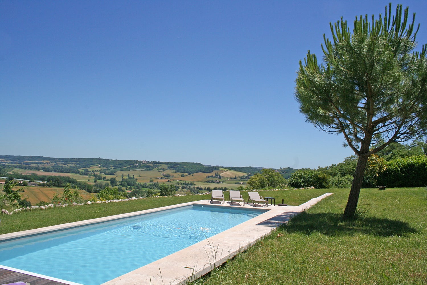 Private heated pool