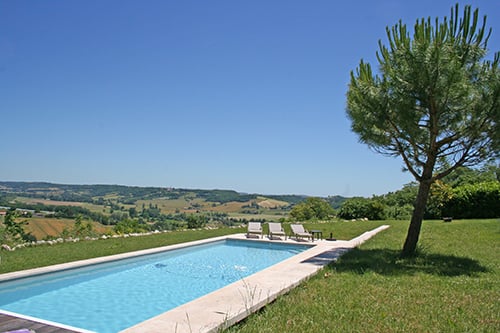 Private heated pool