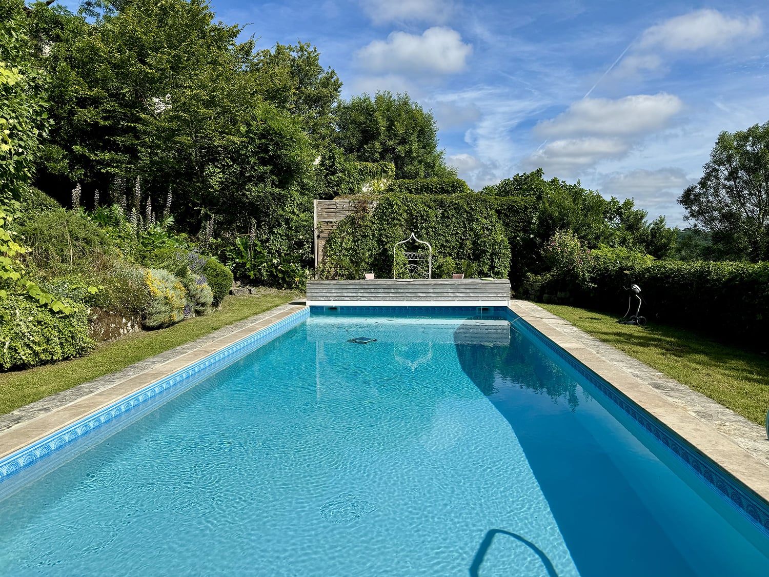 Private heated pool