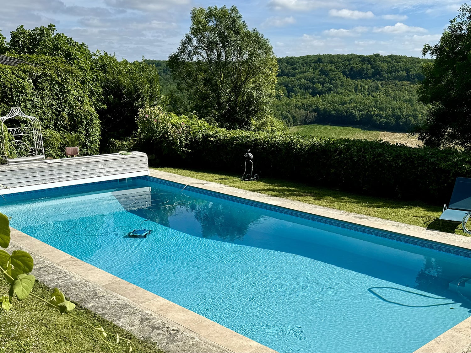 Private heated pool