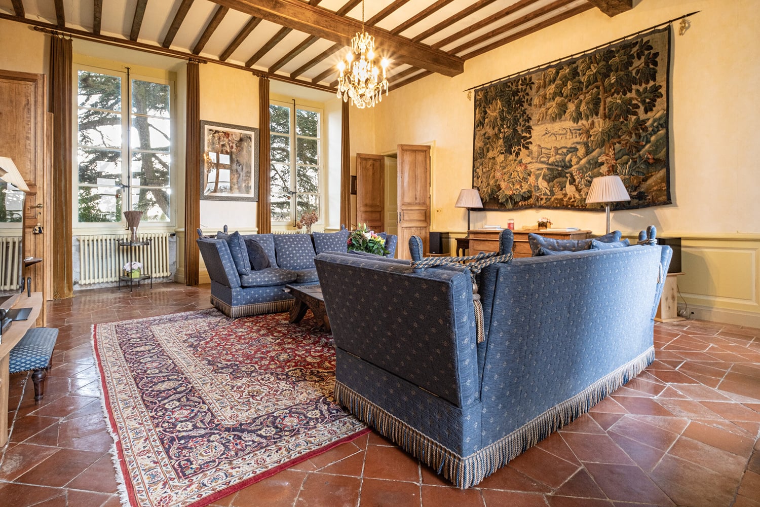 Sitting room | Holiday château in Saint-Mézard