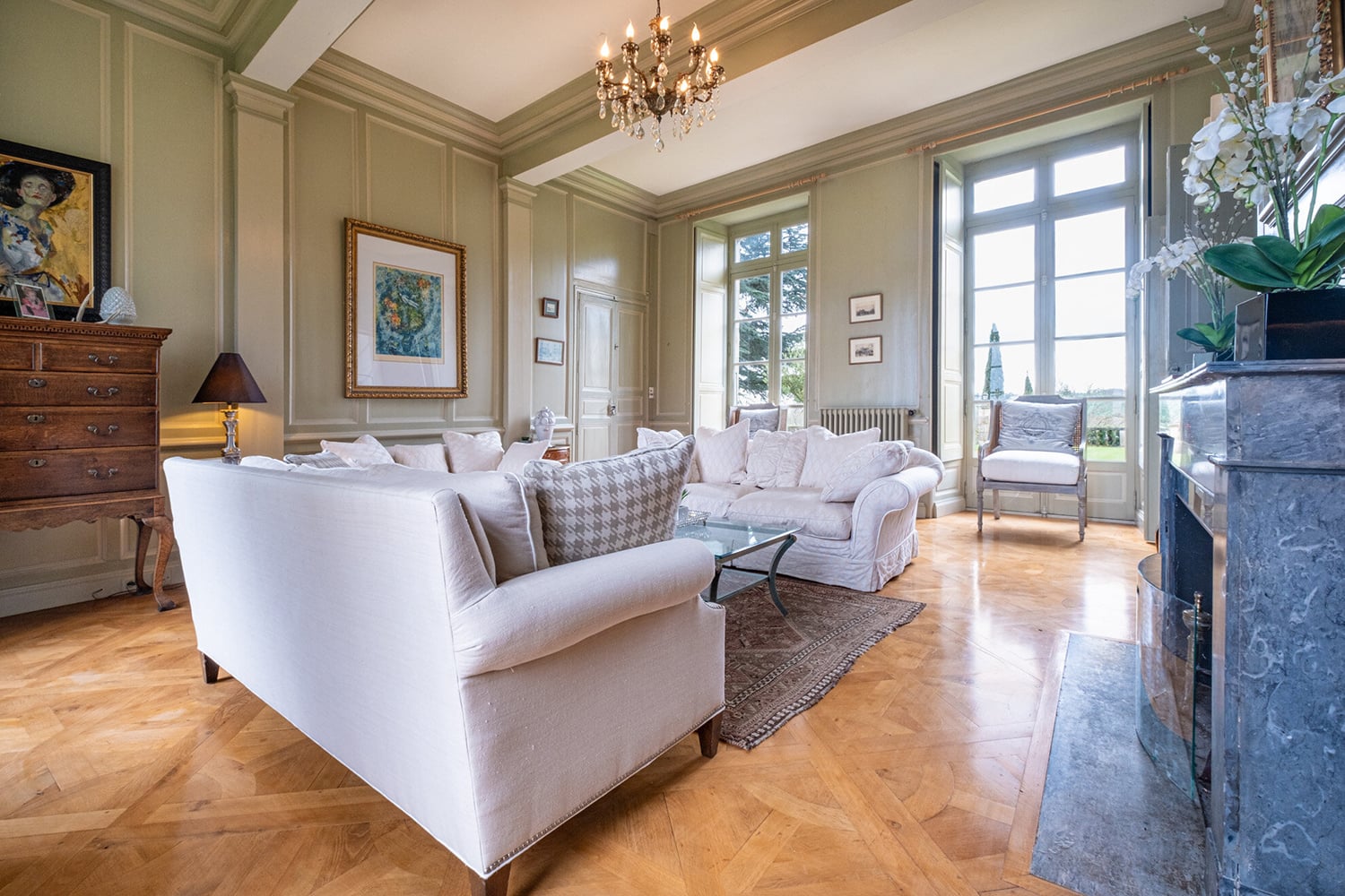 Sitting room | Holiday château in Saint-Mézard