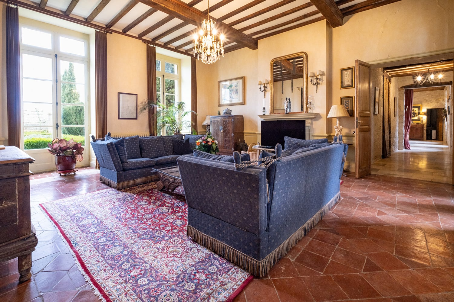 Sitting room | Holiday château in Saint-Mézard