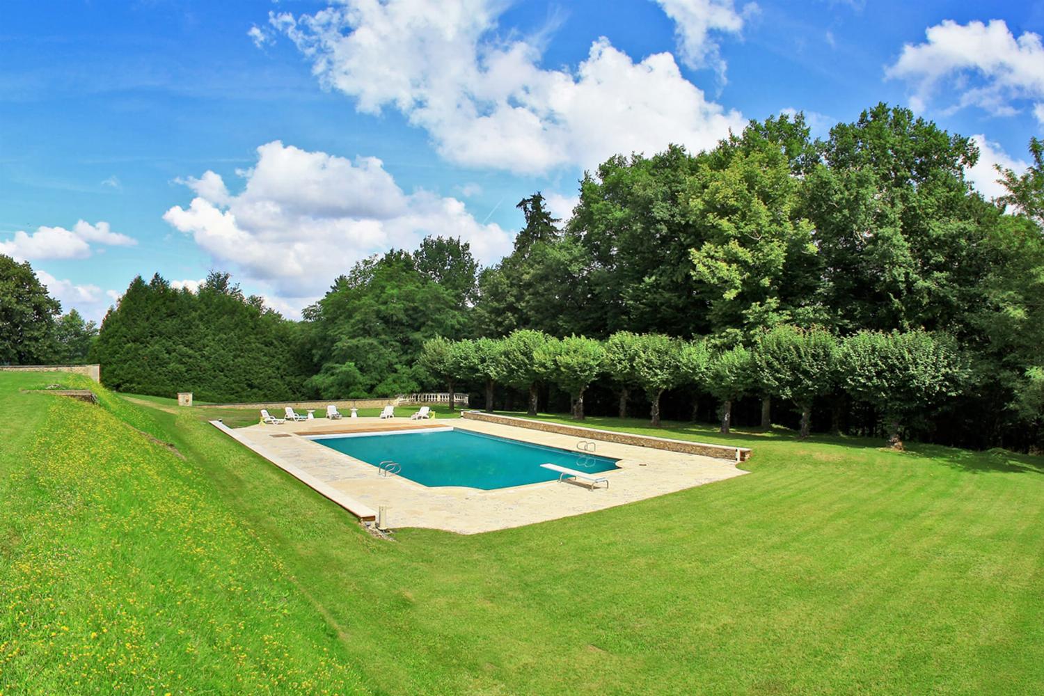 Private heated pool