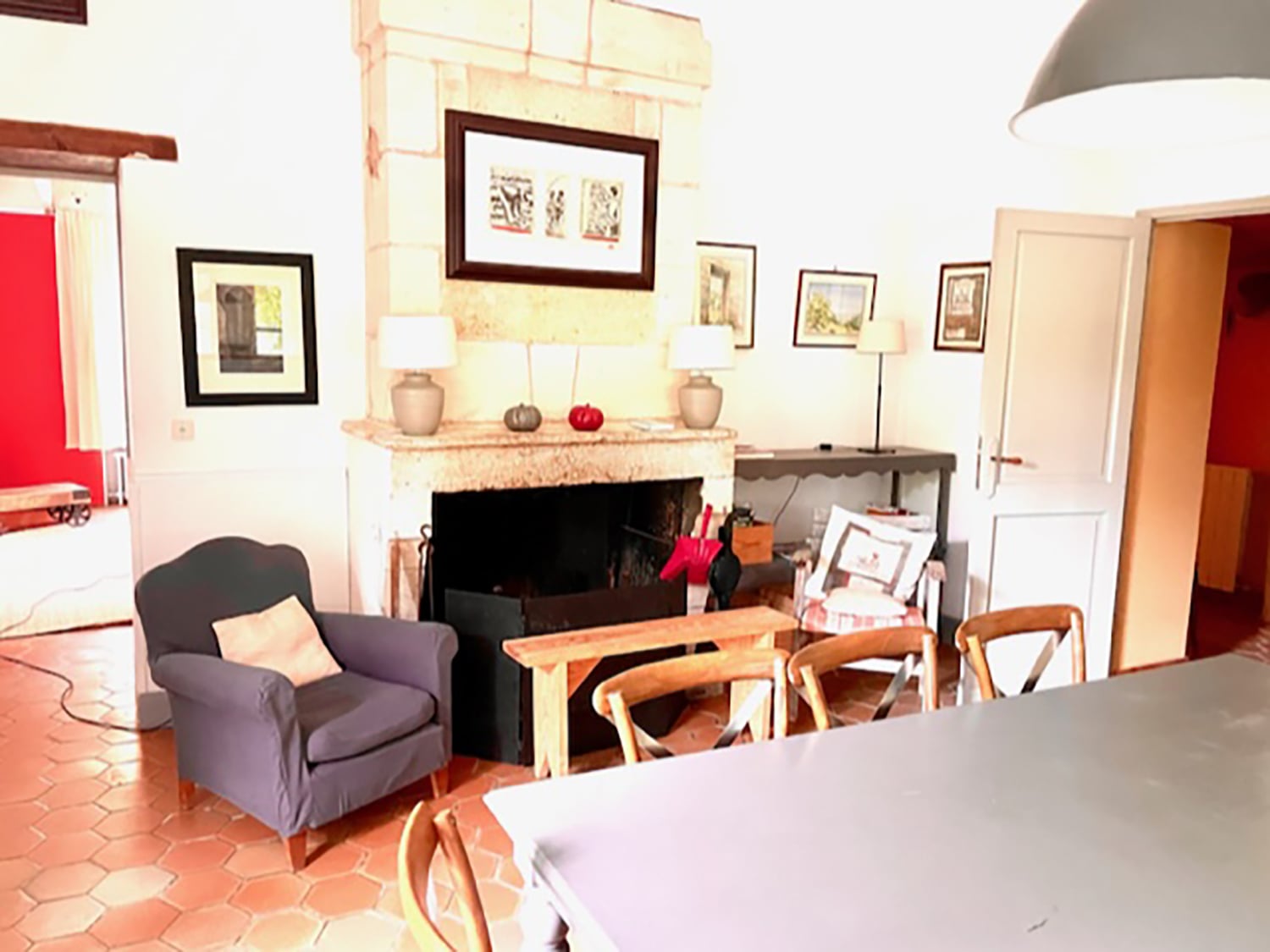 Dining room | Rental home in Gironde