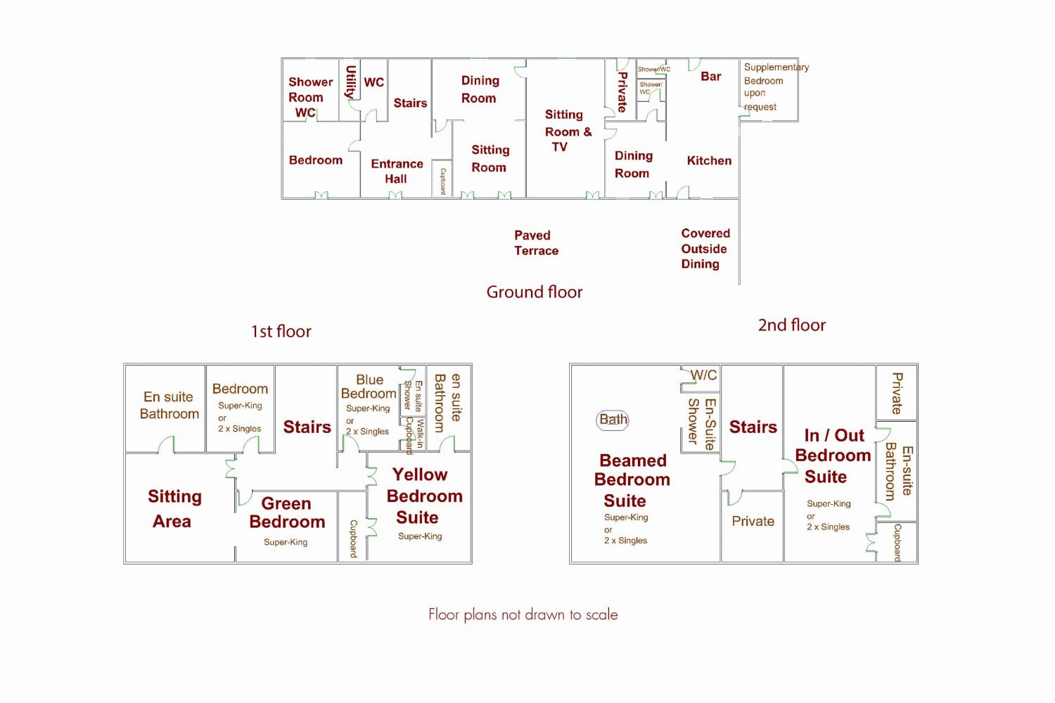 Floor plans | Holiday home in South of France