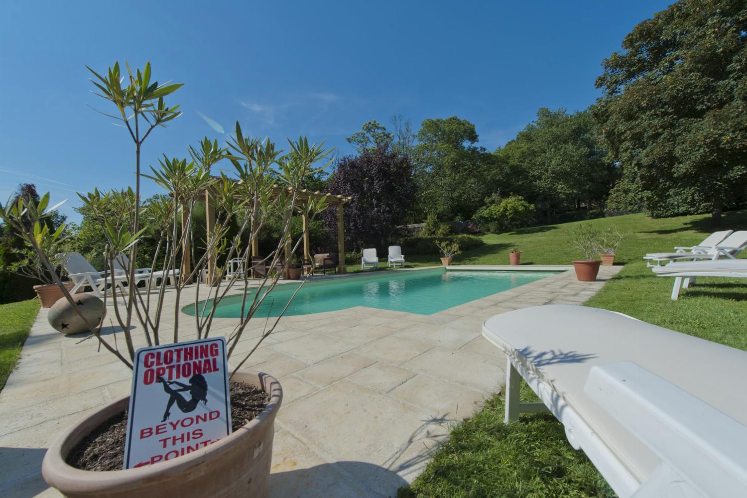 Private heated pool