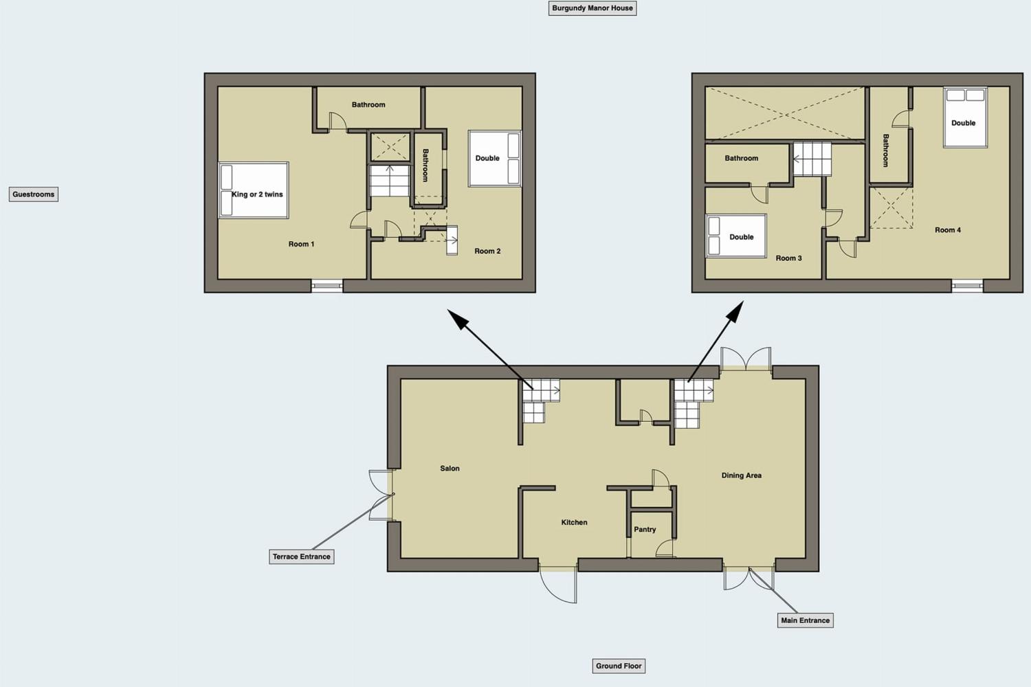 Floor plan | Holiday accommodation in Burgundy